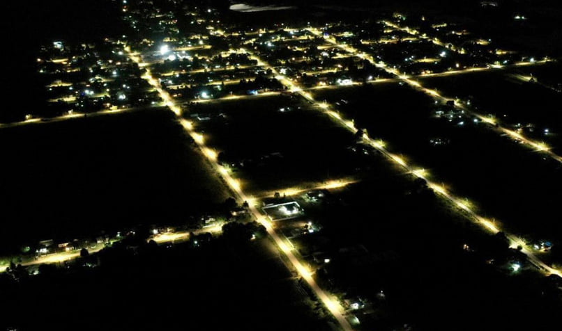 Intendencia habilitó 28 nuevas luminarias en Monte Grande