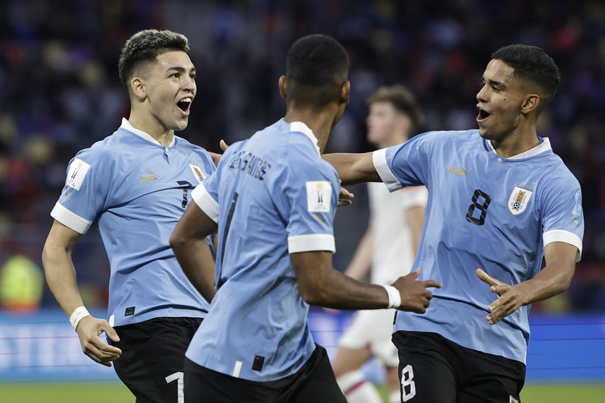 ¡Uruguay semifinalista! La Sub 20 venció 2-0 a USA y està entre los 4 mejores