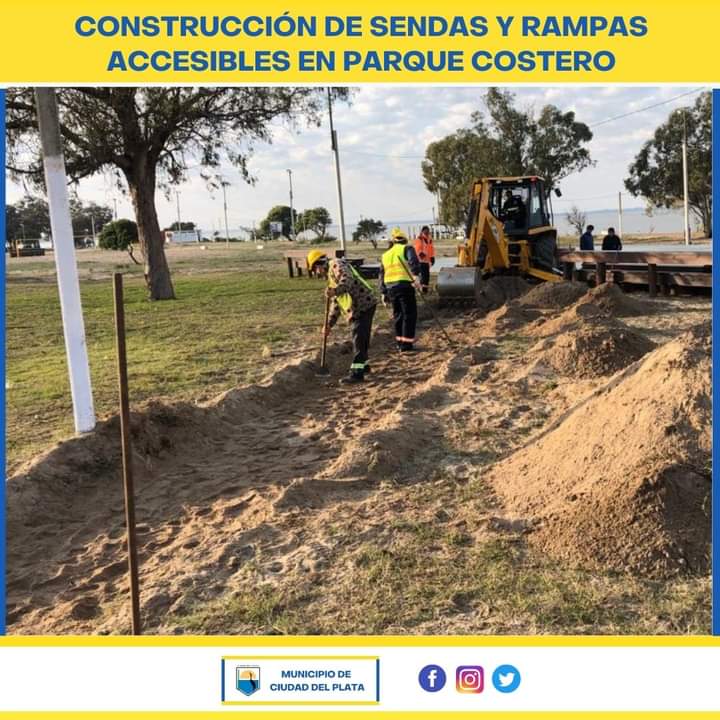 Municipio inició construcción de sendas y rampas para discapacitados en Parque Costero de Villa Olímpica