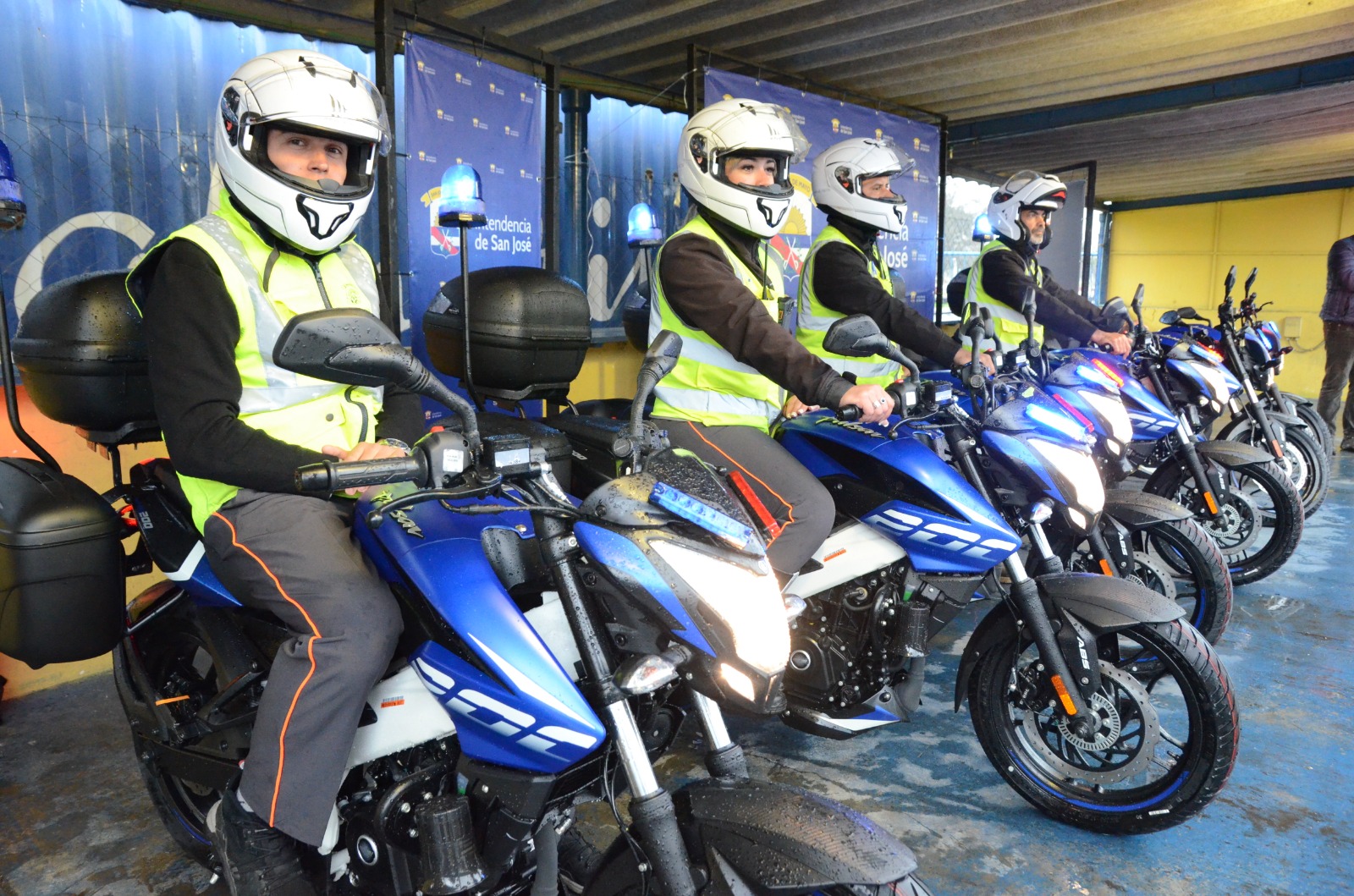 La Intendencia de San José incorporó seis motos nuevas para los inspectores de tránsito