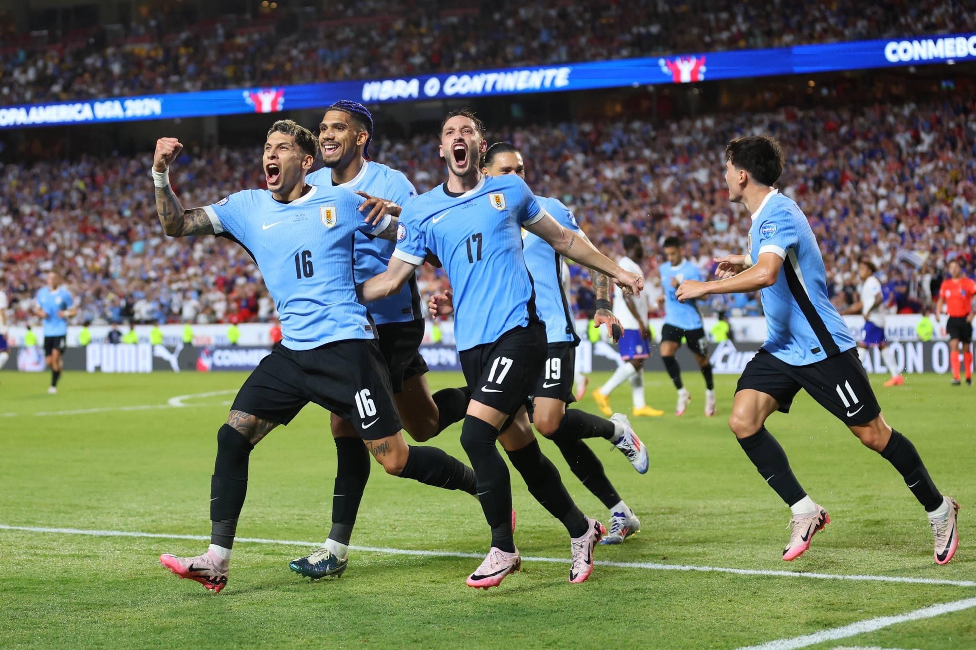Copa América : Uruguay le ganó 1-0 a Estados Unidos y clasificó primero en su grupo