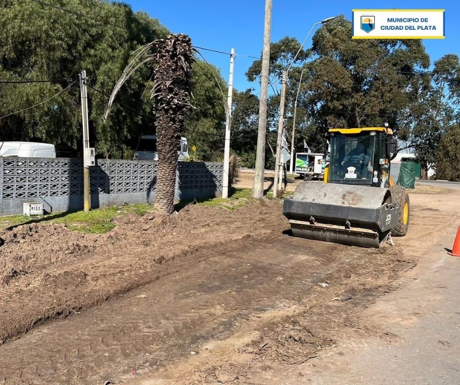 Municipio inició trabajos para la construcción de una senda peatonal en la escuela 66 de Santa Victoria