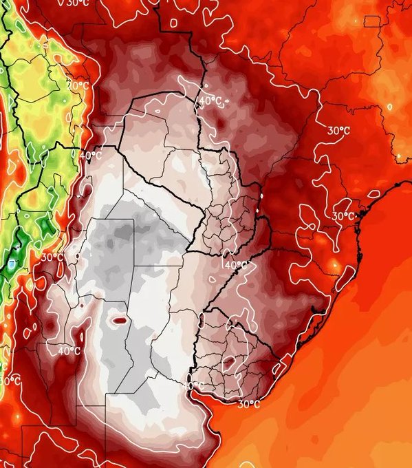 Metsul advierte por ola de calor con temperaturas de hasta 42°C que abarcará zonas de Uruguay